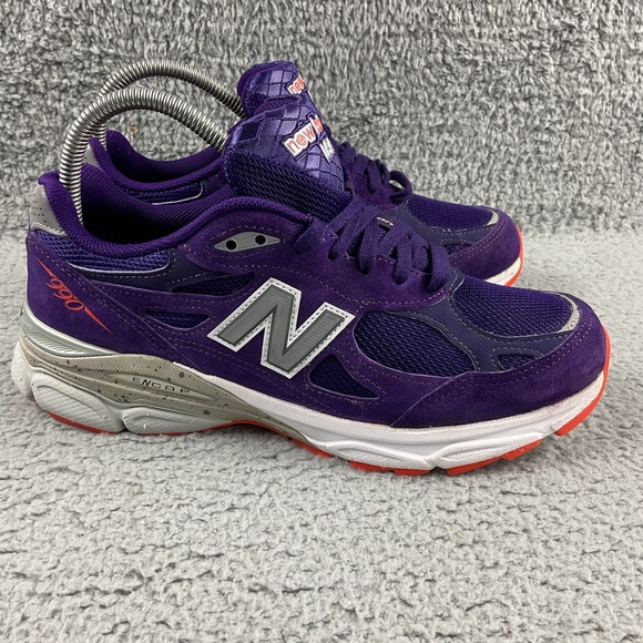 New Balance 990v3 Boston Marathon Womens‎ 8.5 B Running Shoes Lace Up Purple - Picture 2 of 14